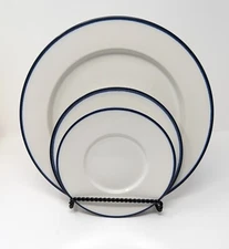 Vtg Eddie Bauer Made in Japan Plate Chop/Charger, Dinner, Salad/Bread Saucer