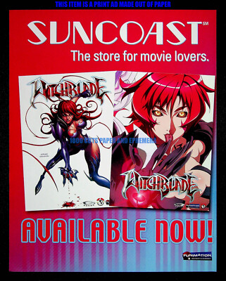 Witchblade Funimation Gonzo Suncoast Anime 2007 Print Magazine Ad Poster ADVERT