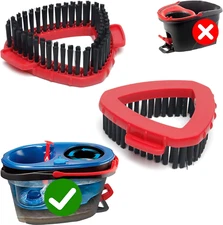 2 Pcs Scrubber Brush Mop Head Compatible with O Cedar Rinseclean 2 Tank System,