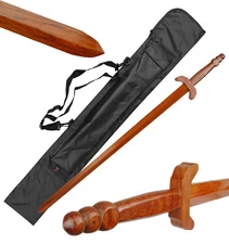 Tai Chi Wooden Sword Martial Arts Kung Fu Training Chinese Swords with case
