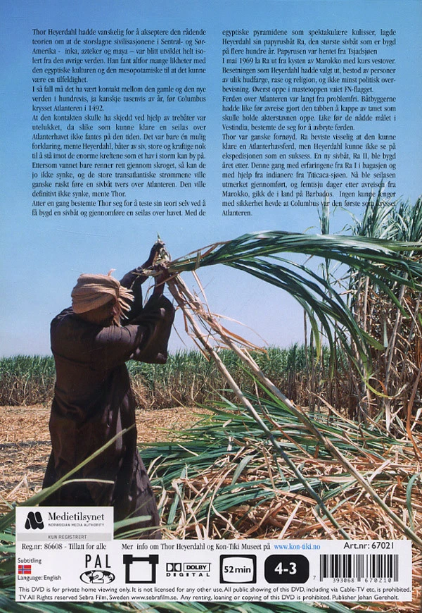 Thor Heyerdahl - The Kon-Tiki Man - Reeds in the Wind DVD English spoken - Image 2 of 2