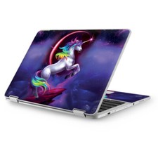 Skins for Asus Chromebook 12.5 vinyl wrap - Unicorn Rainbows Space