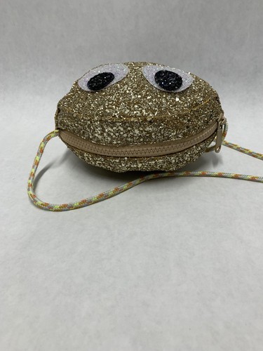 J.CREW CREWCUTS Gold Glitter Rolling Eyes Roll Emoji Sequins Girls Bag Purse - Picture 8 of 24