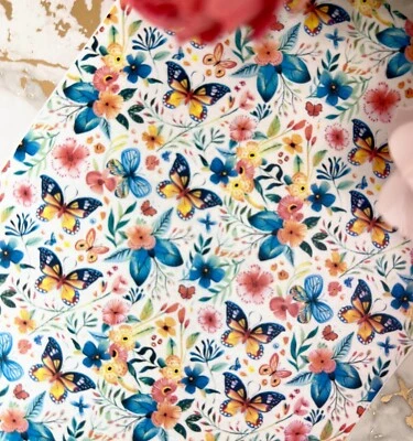 Butterfly 3 image transfer paper for polymer clay| Clay tools