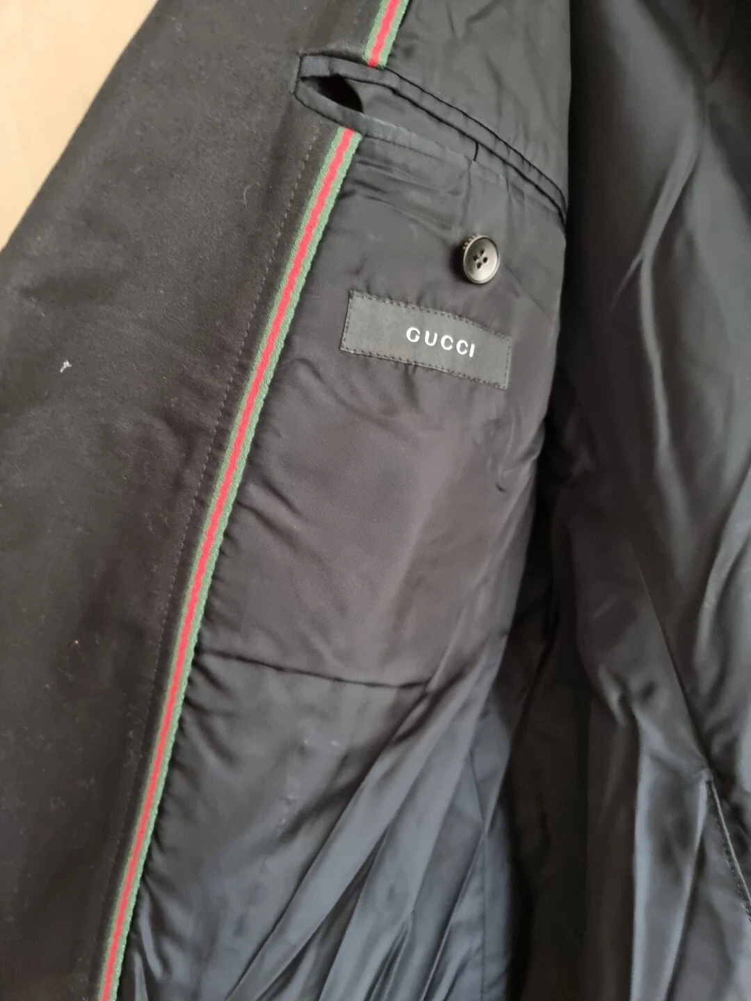 Giacca blazer uomo Gucci taglia L 54R NERA DI DESIGN BLAZER JACKET