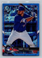 2018  Bowman Chrome Prospects Blue Shimmer #BCP11 Rowdy Tellez  /150 Blue Jays