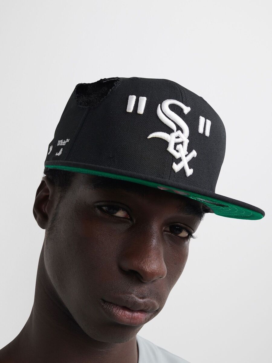 New Era x Off White MLB Chicago White Sox 59 Fifty Cap Black New Era x Off White MLB Chicago White Sox 59 Fifty Cap Black