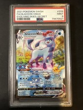 Pokemon 2021 Evolving Skies Glaceon VMAX 209/203 Secret Rare Holo PSA 9