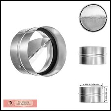 ECOPRO VENT 5" Backdraft Damper Straight or Flex Duct Steel Aluminum