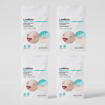 Lanbena Acne Pimple Patch Day Night Hydrocolloid Acne Sticker Treatment 4 Pack 