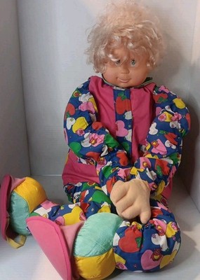 My Size Two Faced Doll Double Sided Asleep Awake 42'' long Suzie Stretch Vintage