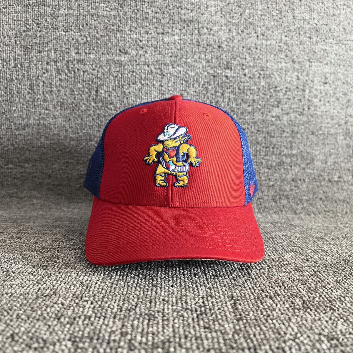 '47 Brand Mascot Logo Trucker Snapback Hat Red Blue One Size