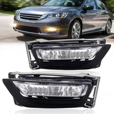 For 2013-2015 Honda Accord 4Doors Sedan Fog Lights Driving Lamp with Harness-L+R