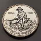1 oz .999 Silver Round - 1984 American Prospector - Engelhard - CH BU - Q2072
