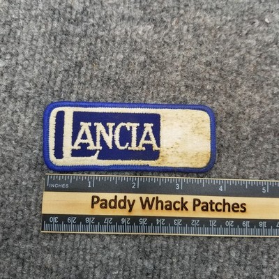 Vintage Lancia Patch Car Auto Italian 80s Automobile I1