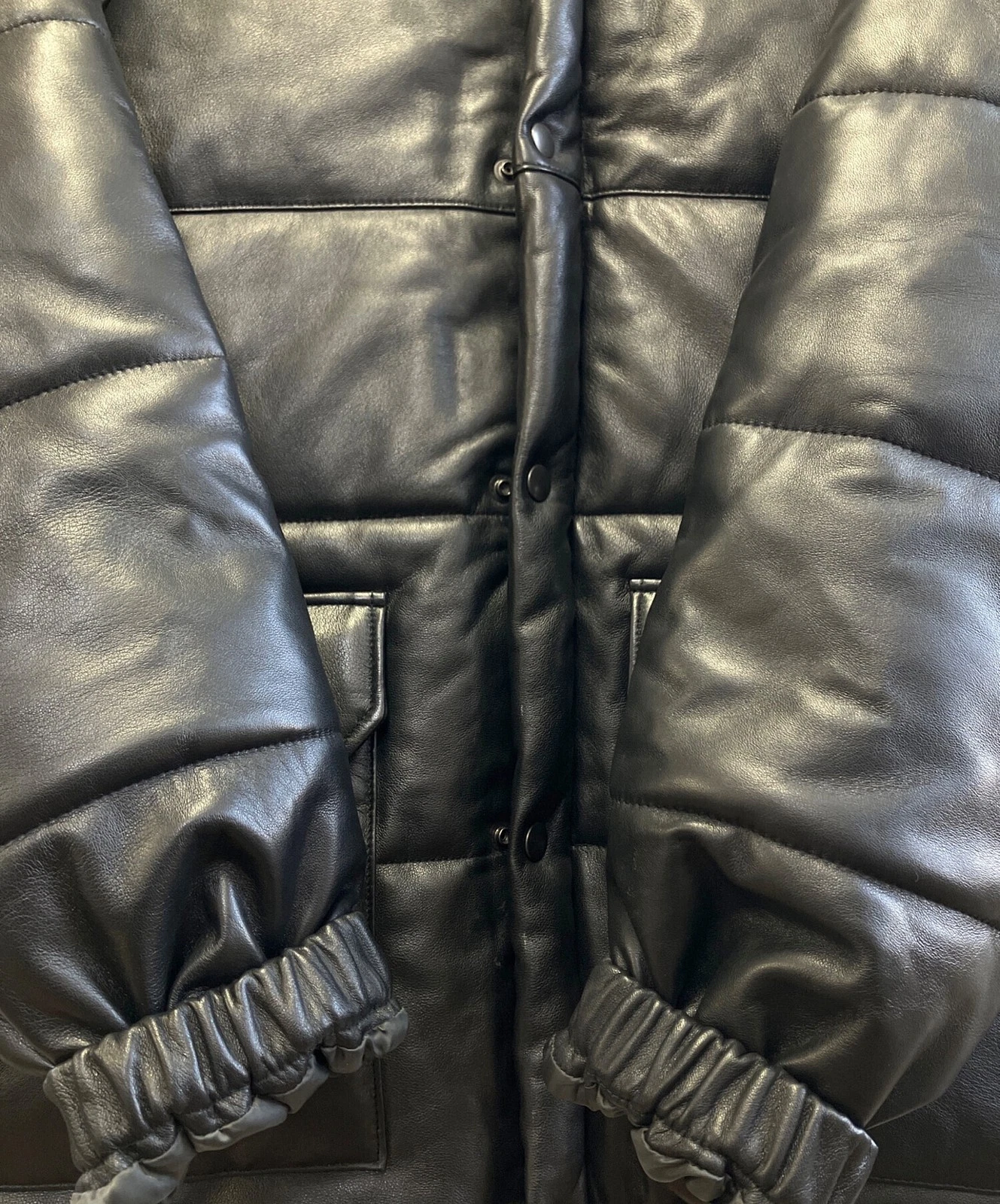 DANKE SCHON Leather Jacket Men's Size L Black - product detail image 9