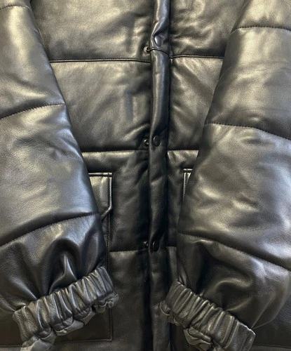 DANKE SCHON Leather Jacket Men's Size L Black image 9