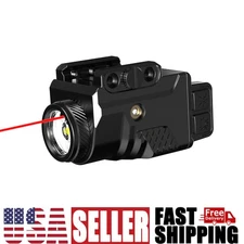 700 Lumens Pistol Laser Light Beam Sight Combo Tactical Flashlight Gun Light 