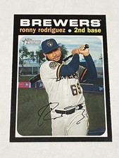 2020 Topps Heritage Baseball #600 - Ronny Rodriguez - Milwaukee Brewers
