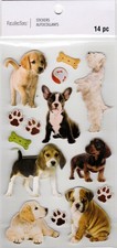 Dogs, 3D scrapbook stickers, 4x7" - Recollections 666069