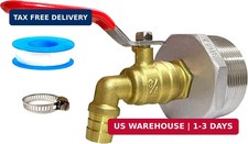 Generic 2 inch Drum Faucet 34 inch Brass Barrel Faucet with EPDM Gasket for 55 G