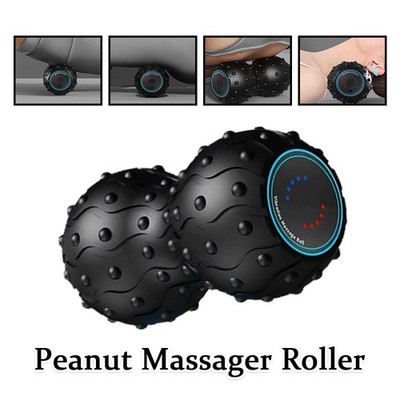5-Speed Vibrating Massage Ball - Peanut Massager and Vibrating Foam Roll New