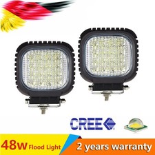 Faro Da Lavoro LED 12V 24V, 2x48W Cree Work Light Faretto Per Fuoristrada Auto