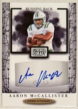 Aaron McCallister 2021 Premier Draft Rookie RC Black Auto Charlotte 49ers