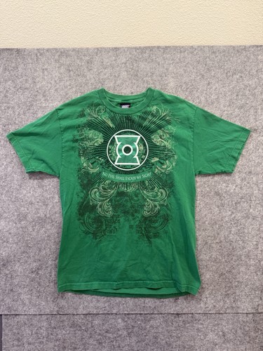 Vintage Y2K Justice League Green Lantern Shirt Size L Made USA