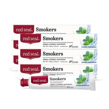 6 x Red Seal Smokers Toothpaste 100g Paraben Free Stain Removing Formula