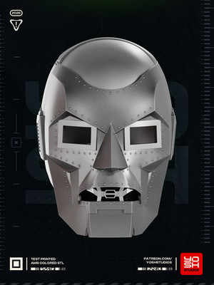 Dr Doom Multi Mask Helmet - 3D-gedrucktes DIY Cosplay Kit