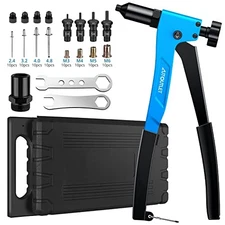AUTOUTLET Hand Riveter Set 2-in-1 Rivet Nut and Core Rivet Tool Set with Metric