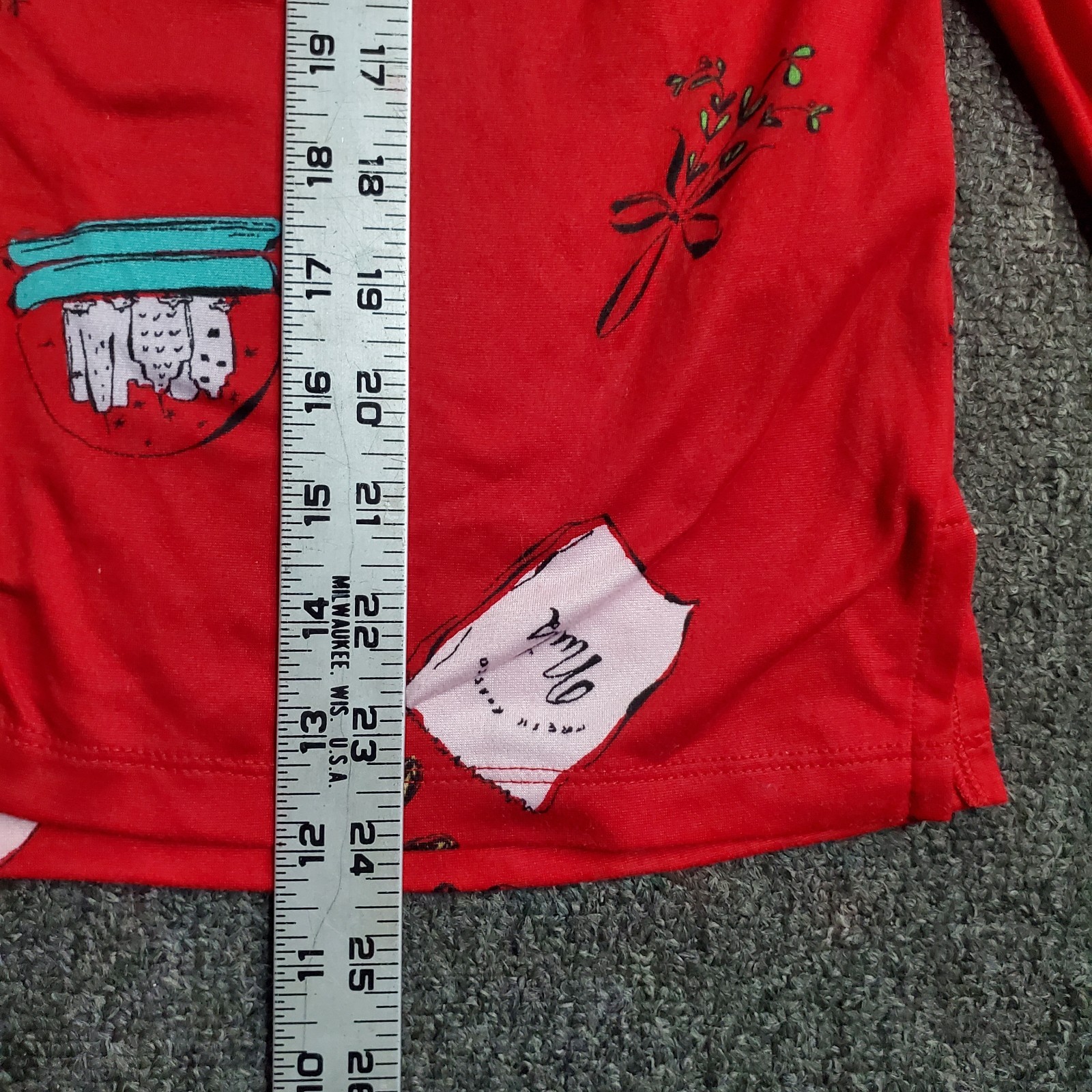 Kate Spade Pajamas Set Womens Sz Medium Red Long Sleeve Things We Love Christmas thumbnail 9