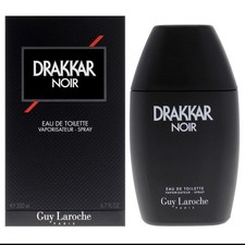 Drakkar Noir by Guy Laroche Eau de Toilette Spray Fragrance for Men, 6.7 oz