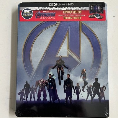 Avengers Endgame 4K Ultra HD SteelBook Blu-ray + Digital Best Buy Exclusive NEW