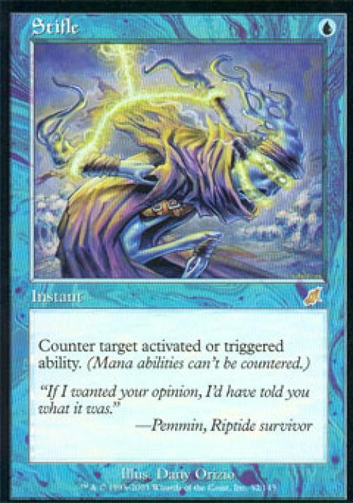 MTG English Stifle NM Foil Scourge