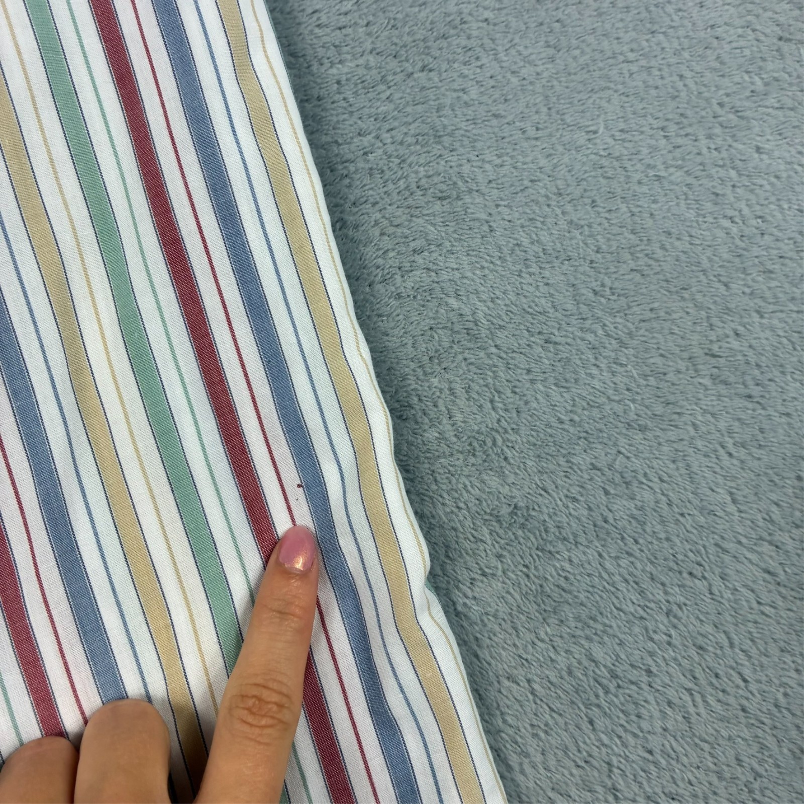 VTG St Michael Marks & Spencer 90s Multi Colour Stripe 17" / XL Button Up Shirt image 6