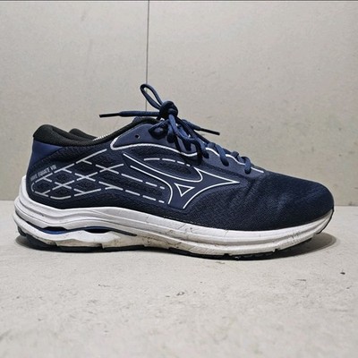 Mizuno Wave Equate 9 Herren Laufschuhe, Schwarz/Weiß/Vintage Indigo UK12 EU47