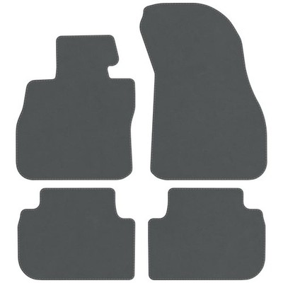 Veloursfußmatten für BMW 1 F40 Bj. 2019 - 2024 Neu Automatten Passform GRAU ALPS