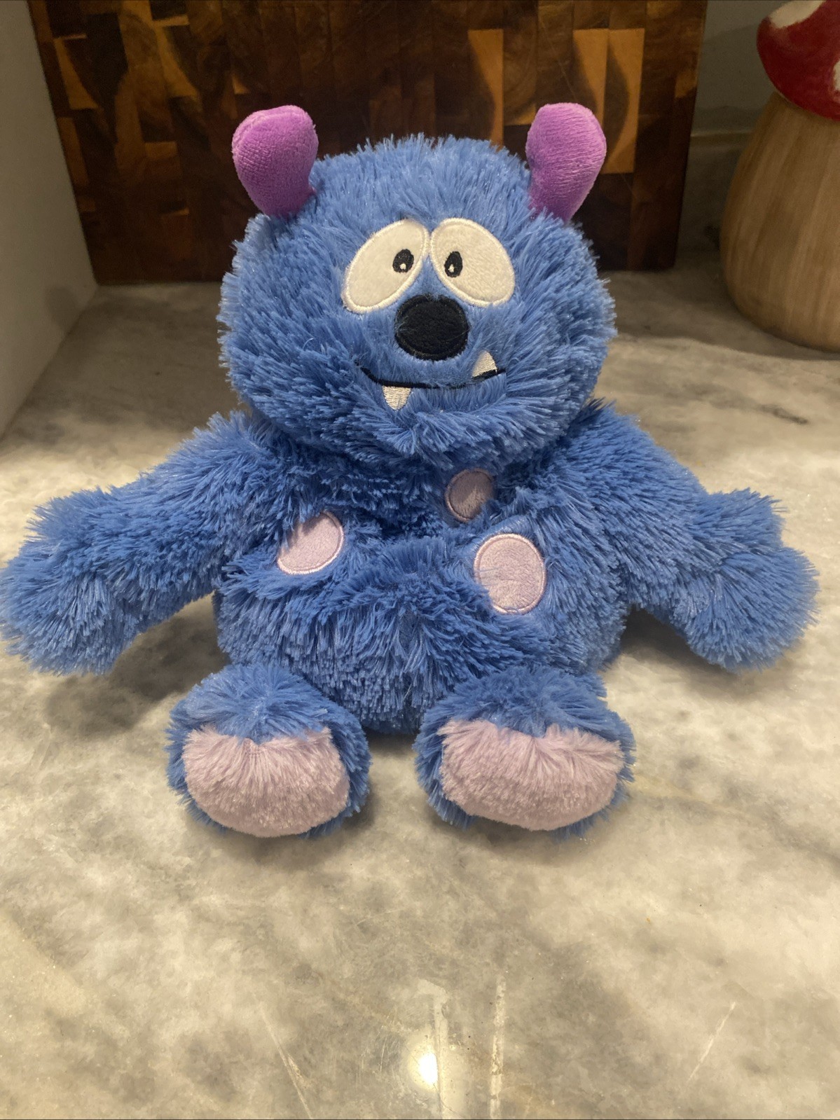 Warmies Microwavable & Weighted BLUE 14” MONSTER Lavender Scented Stuffed Animal