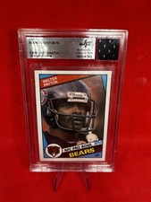 Jersey Fusion Walter Payton 1984 Topps Chicago Bears RB Game Used Patch BGS NFL