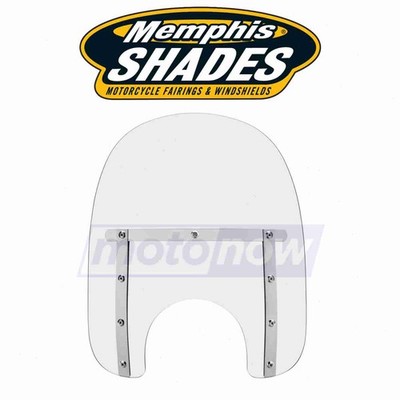 Memphis Shades MEM4110 Memphis Slim Windshield (7in. Cutout) for Windshield bk