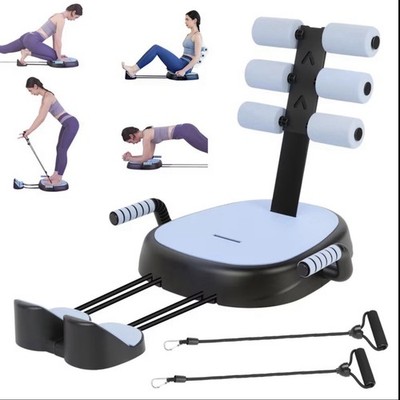 Home Multi-Functional Abdominal Trainer with Resistance Band Serves as Ab Crunch