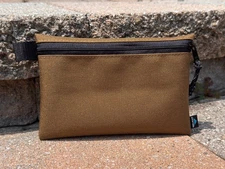 Cordura Zip Pouch 7x5, 1000D Tactical Ditty Bags for Camping, Hiking & Camping