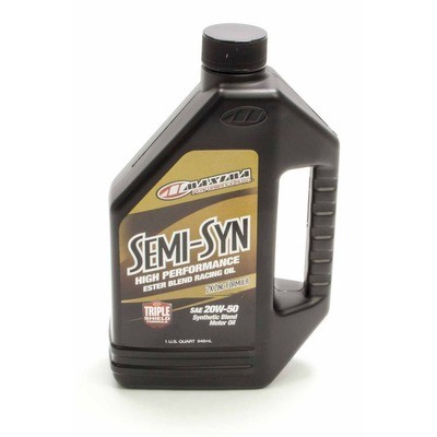 MAXIMA RACING OILS 20w50 Semi-Syn Oil 1 Quart- 39-35901BS