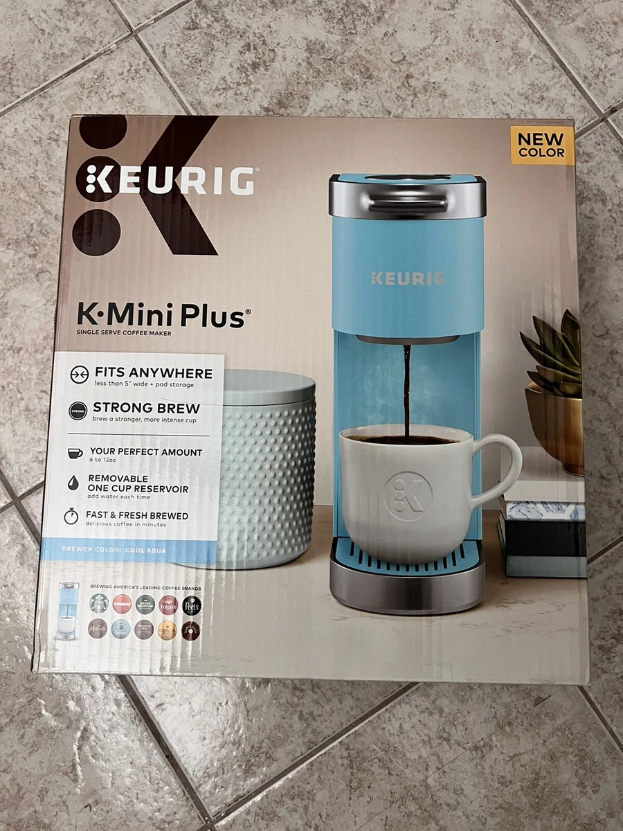 Keurig K-Mini Plus Single Serve K-Cup Pod Coffee Maker, Cool Aqua