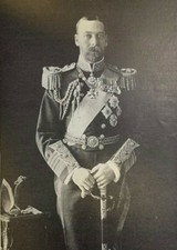 1910 Vintage Magazine Illustration King George V of England