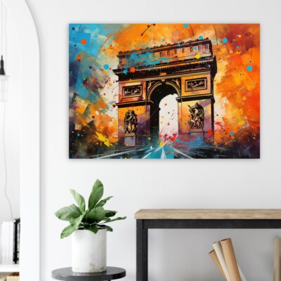 Arc De Triomphe Paris Wall Art Canvas Unframed Print Art