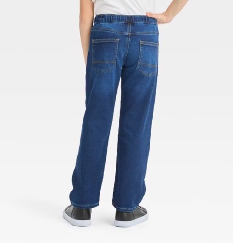Cat & Jack Boy’s Sz 16 Jeans Athletic Straight Pull-On Super Stretch Pants New - Picture 2 of 3