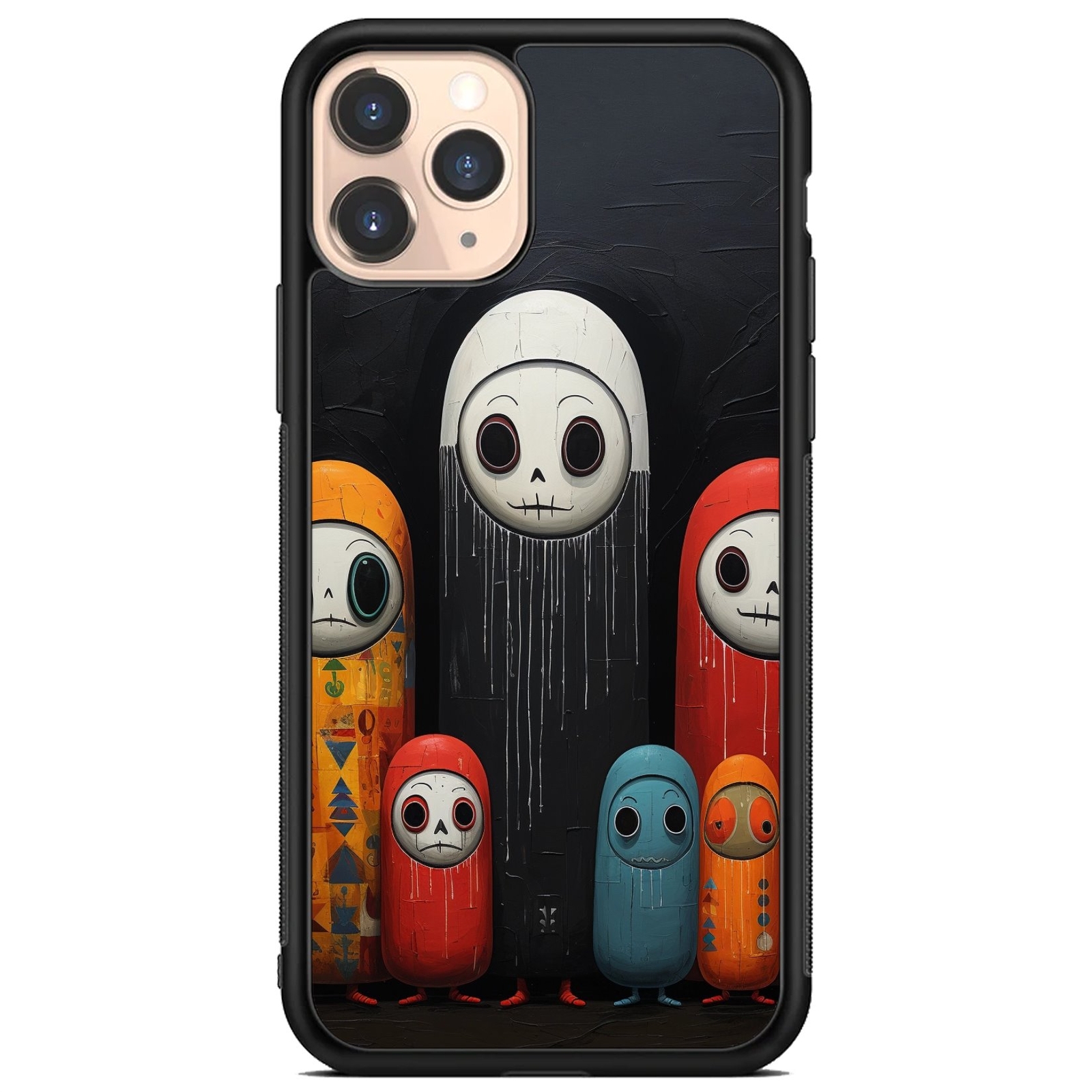 For Apple iPhone Samsung Galaxy Hybrid Case cartoon matryoshka dolls